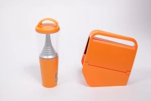 На солнечных батареях светильник Lutec, Оранжевый, Модерн, P9003 Or