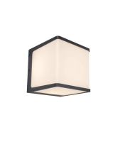 Светильник наcтенный, потолочный "Куб", WC2126, LED 14,5W 3000К IP54, темно серый