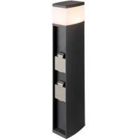 Садовая розетка с подсветкой, G3114-400, 2*2000W G9  IP44 h=0.4m, черный