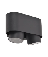 Светильник наcтенный "Кипр", WC4176, 2*GU10 IP44, темно серый