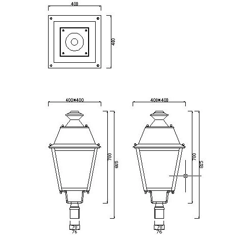 Уличный светодиодный фонарь на столб G7002 40W 3000K