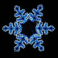 Cветодиодная фигура Cнежинка DSF-004 H64 см бело-синий