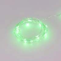 Светодиодная гирлянда ARD-DEW-HOME-2000-CLEAR-20LED-STD Green (1.5V, Battery Pack, Cork) (Ardecoled, IP20)
