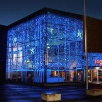 Cветодиодная гирлянда занавес LC-5324 WS 2х5 м 1272 LED IP54 зеленый