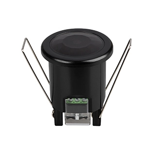 Датчик движения NAVE-PIR-BUILT-R50-400W-BK (230V, 1.7A, MINI, IP20) (Arlight, Пластик, 5 лет)