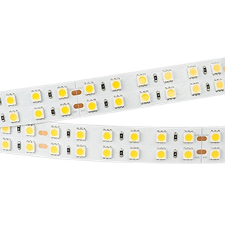 Лента RT 2-5000 24V Warm2700 2x2 (5060, 720 LED, LUX) (Arlight, 34.4 Вт/м, IP20)