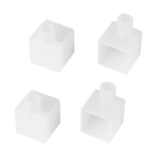 Заглушка WPH-FLEX-1616-90 WHITE с отверстием  (Arlight, Пластик)