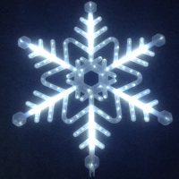 Cветодиодная фигура Cнежинка D6031 H72 см белый