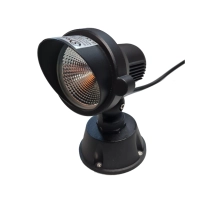 Светильник напольный с козырьком, LED 12W 3000K, 6000К IP65, черный, G8512-3