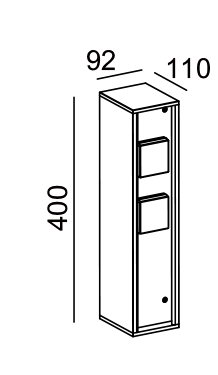 Садовая розетка, G3118-400, 2x2000W h=0.4m  IP44, черный