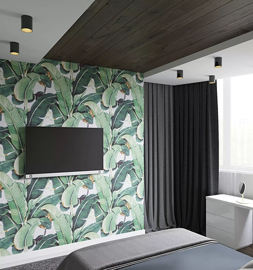 Светильник светодиодный  потолочный, WC1404, LED 24W 4000К IP54, черный