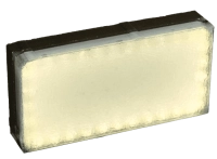 Светодиодная брусчатка 200x100x45 мм, SLIM, цвет свечения: Белый (теплый), производство: Россия