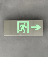 Светильник "Световой указатель", MBD-200S Е15, 220V 3W 6LED зеленых 352*138*8 2h, steel