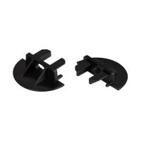 Заглушка для MIC-FS-R черная с отверстием (Arlight, Пластик)