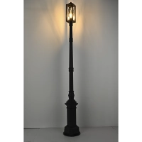 Светильник садово-парковый   "Брюгге", G3870-1, 1*Е27 100W   IP44   h=2.53м, Red wood