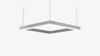Подвесной профильный светильник ромб белый SILED ROMB-PROF 500х290х50х70 (28 Вт)