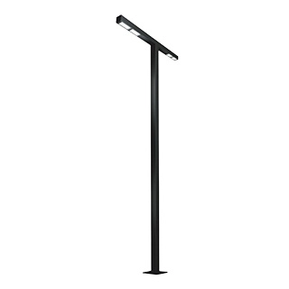Опора OXOR-STER-T-2000x100x100-L4000-50W Warm3000 (BK, 230V) IP65 (Arlight, Сталь)