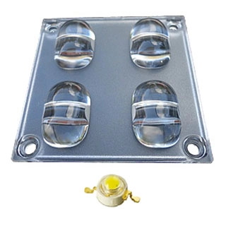 Блок линз STB 4 (130x60°, 4 LED) (Turlens, -)