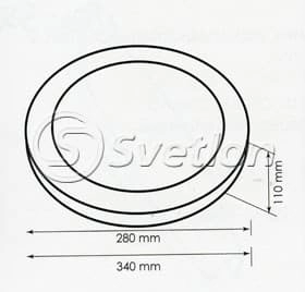 Светильник потолочный, настенный, BA103-34