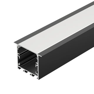 Профиль LINIA49-F-M-2000 BLACK (Arlight, Алюминий)