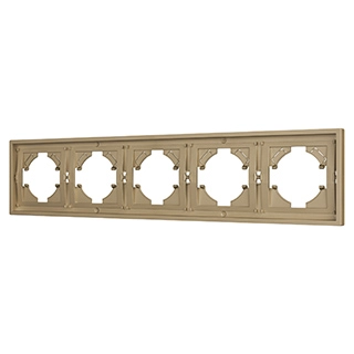 Рамка пластиковая FRM-TENDO-SFPL-5-GD (Arlight, -)