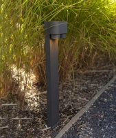 Светильник садово-парковый "Кипр", G4177, 2*GU-10  IP44  h=0.75m, темно серый