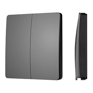 INTELLIGENT ARLIGHT Кнопочная панель KINETIC-801-22-2G-WP-SUF Grey (No battery, IP67, 433Mhz) (IARL, IP67 Пластик, 3 года)