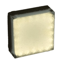 Светодиодная брусчатка 100x100x45 мм, SLIM, цвет свечения: Белый (теплый), производство: Россия