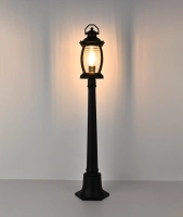 Светильник садово-парковый "Варна", G3967, 1* Е27  60W  IP44 h=1.1m, black+ wood