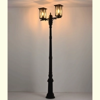 Светильник садово-парковый "Урмия", G3840-2M, 2*Е27 2*100W  IP44 h=2.56m, черный