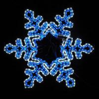 Cветодиодная фигура Cнежинка DSF-004 H64 см бело-синий