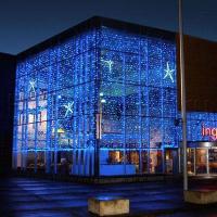 Cветодиодная гирлянда занавес LC-3624 WS 2х3 м 864 LED IP54 теплый