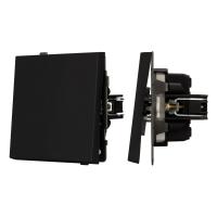 Механизм выключателя одноклавишный проходной SWT-TENDO-MKP1-SFPL-BK (230V, 10A) (Arlight, -)