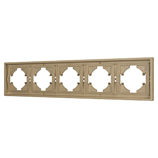 Рамка пластиковая FRM-TENDO-SFPL-5-GD (Arlight, -)