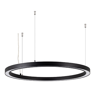 Светильник SP-CIRCLE-HANG-O3535-D700-40W Warm3000 (RAL9005, 120 deg, 230V) IP40 LED (Arlight, Алюминий)
