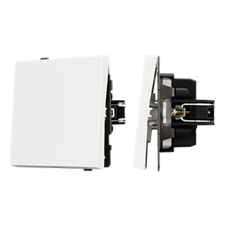 Механизм выключателя одноклавишный непроходной SWT-TENDO-MK01-SFPL-WH (230V, 10A) (Arlight, -)