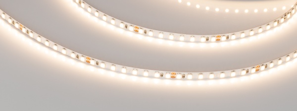 Лента UL-A160-5mm 24V Warm3000 (9.6 W/m, IP20, 5m) (Arlight, Открытый)