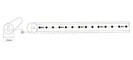 Дюралайт светодиодный фиксинг 2PRLL-100-2 (220V, 36 LED/m, 100m) мультиколор RGB