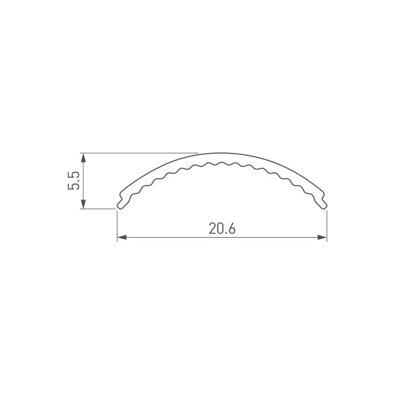 Экран ARH-KANT-H16-2000 Round Opal (Arlight, Пластик)