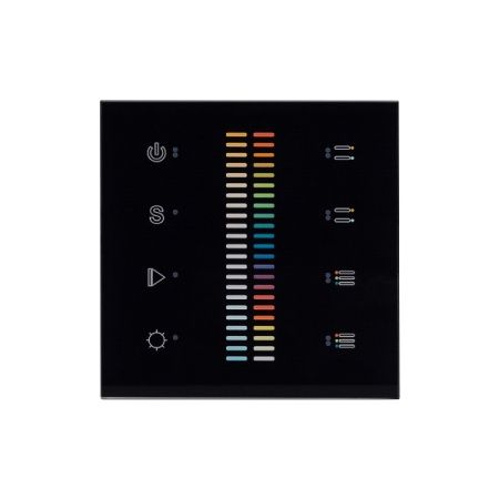 Панель Sens SR-2830C-AC-RF-IN Black (220V,RGB+CCT,4зоны) (Arlight, IP20 Пластик, 3 года)