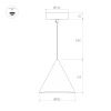 Светильник SP-MAKOTO-R350-14W Warm2700 (WH, 36 deg, 230V, TRIAC) (Arlight, IP20 Металл, 3 года)