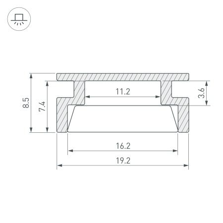 Профиль HR-2000 ANOD (Arlight, Алюминий)