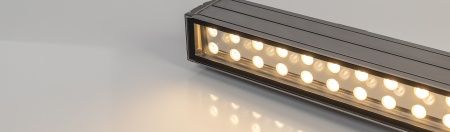 Светодиодный прожектор AR-LINE-1000M-24W-24V RGB (Grey, 30 deg, DMX512) (Arlight, Закрытый)