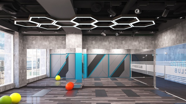 Светильник шестиугольник подвесной белый SILED HEXAGO-02-PROF 1460х1260х50х70 (108 Вт)