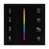 Панель Sens SMART-P30-RGBW Black (230V, 4 зоны, 2.4G) (Arlight, IP20 Пластик, 5 лет)