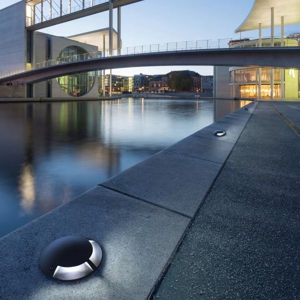 Светильник встраиваемый, G1031, LED 3W 2700К IP65 1 луч, черный