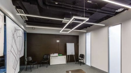 Подвесной светильник прямоугольный черный SILED CUADRA-PROF-02  520х300х50х70 (41 Вт)