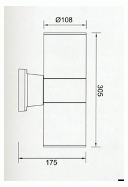 Уличный настенный светильник 7093 серый