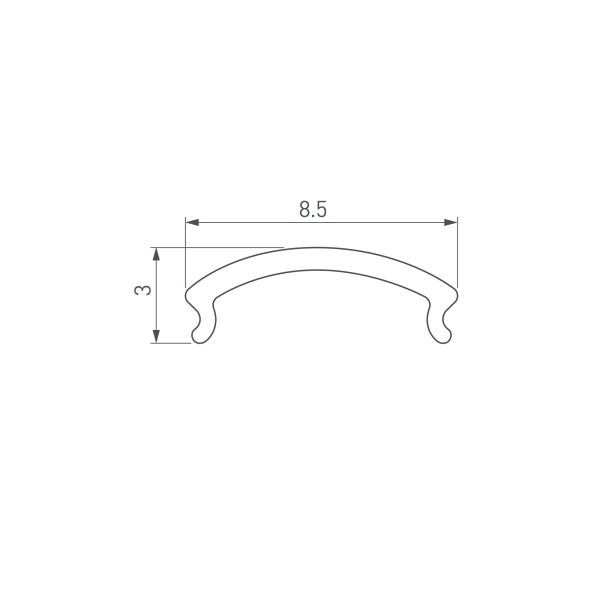 Экран WARDROBE-1530-2000 OPAL (Arlight, Пластик)