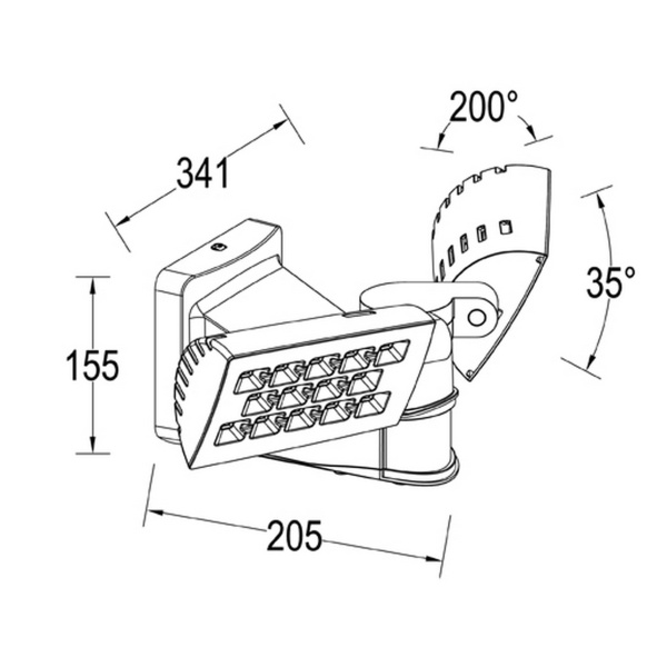 Прожектор Lutec, Белый, Модерн, W6294 W